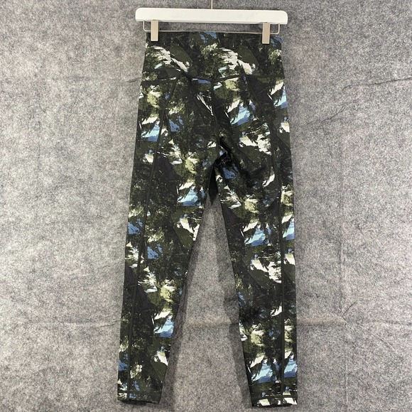 Sweaty Betty Leggings Small Green Floral Super Sculpt High Rise Workout - Picture 4 of 16